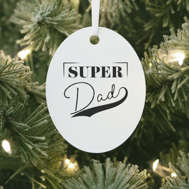 Super Dad Metal Tree Decoration (Insitu)