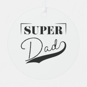 Super Dad Metal Tree Decoration