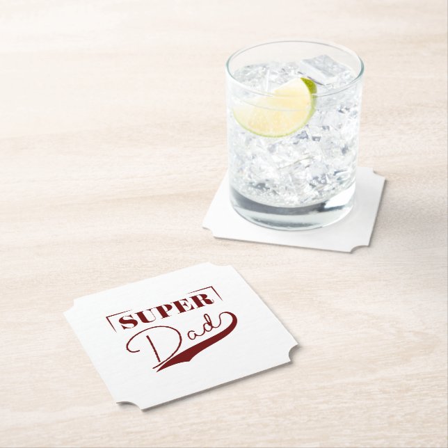 Super Dad Paper Coaster (Insitu)