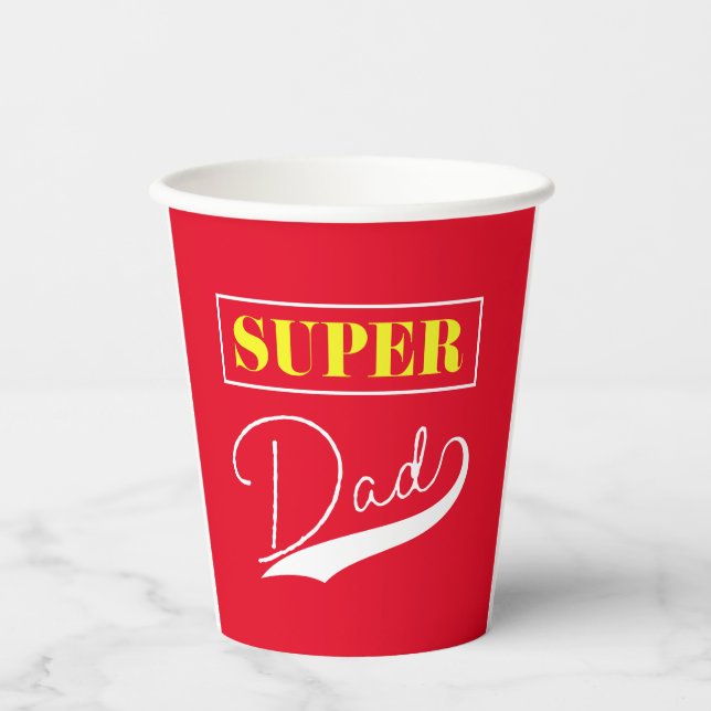 Super Dad  Paper Cups (Front)