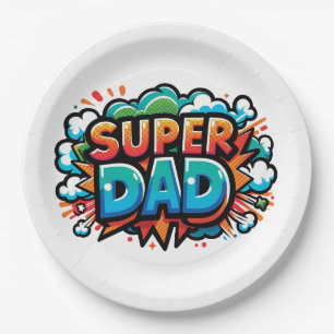 Super Dad Paper Plate