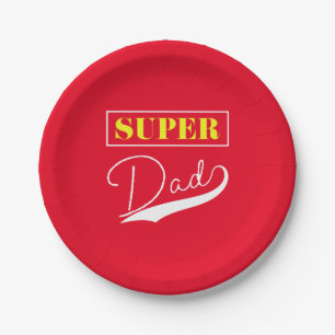 Super Dad Paper Plate
