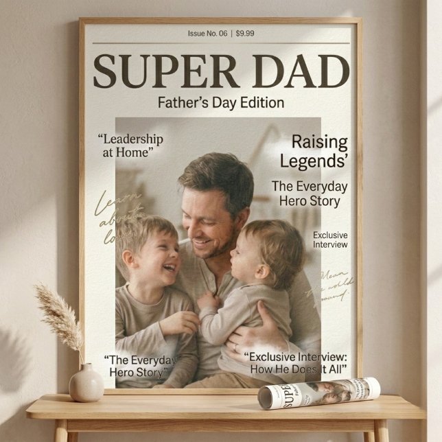 Super Dad Personalised Father’s Day  Poster (Creator Uploaded)