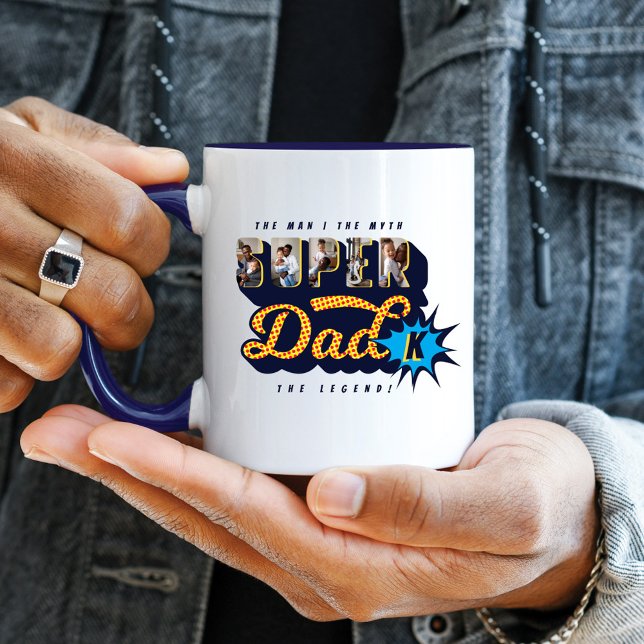 Super Dad Photos The Man, Myth, Legend Monogram Mug (Creator Uploaded)