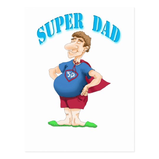 Super Dad Postcard
