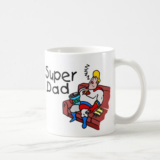 Super Dad (Sleeping) Coffee Mug (Right)