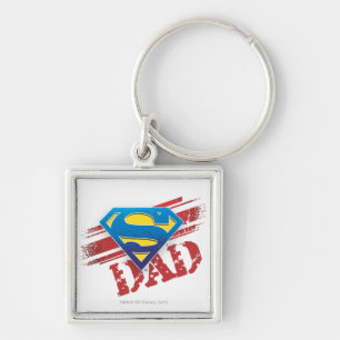 Super Dad Stripes Key Ring