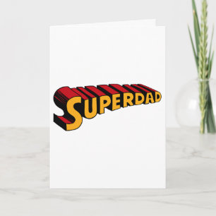 Super Dad Superdad Funny Superhero Dad  Card