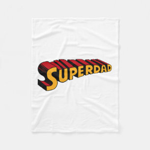 Super Dad Superdad Funny Superhero Dad Fleece Blanket
