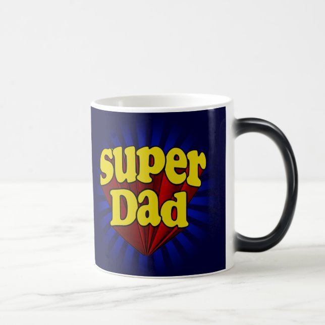Super Dad, Superhero Colour Changing Father's Day Magic Mug (Right)