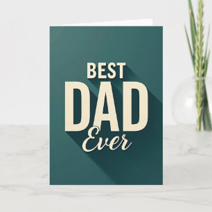 Super Dad Teal Shadow Card