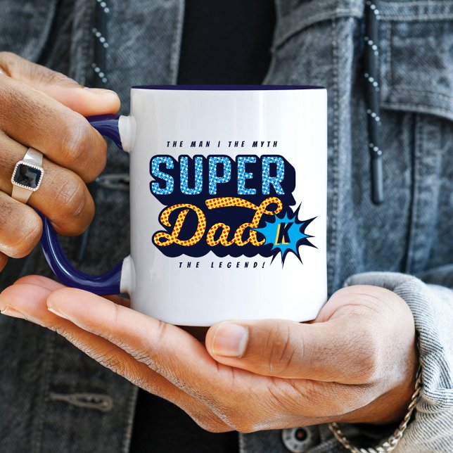 Super Dad The Man The Myth The Legend Superhero Mug (Creator Uploaded)