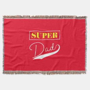 Super Dad  Throw Blanket