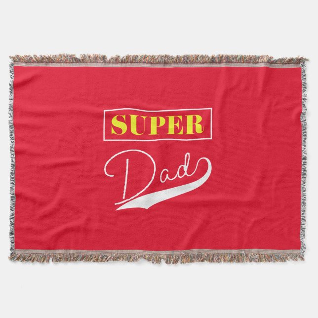 Super Dad  Throw Blanket (Front)