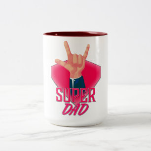 Super DAD Two-Tone Coffee Mug