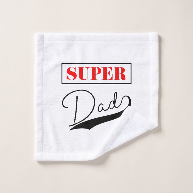 Super Dad  Wash Cloth (Wash Cloth)