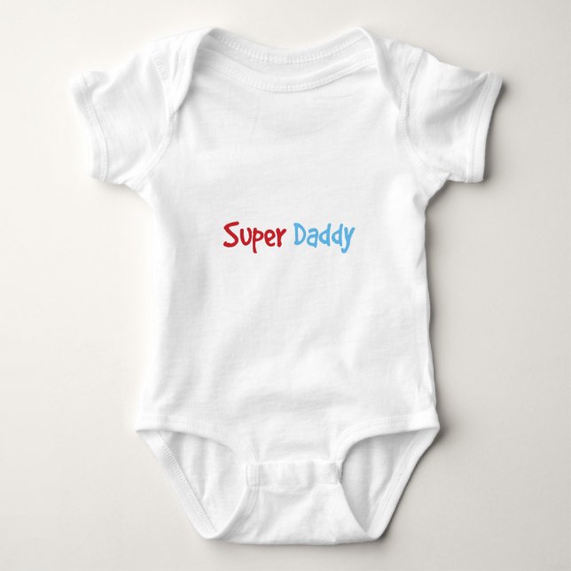 Super Daddy Baby Bodysuit (Front)