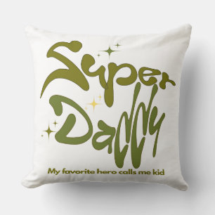 Super Daddy Hero for Kids Cushion