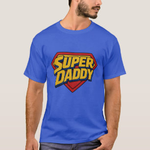 Super Daddy Shield – Comic Book Hero Style T-Shirt