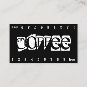 Super Danger Double Num Loyalty Coffee Punch-Card