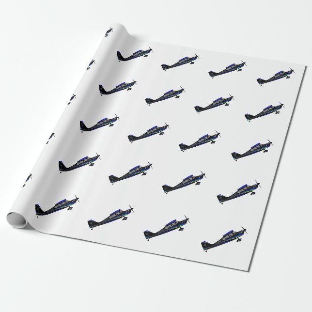 Super Decathlon witth Black Scheme Wrapping Paper (Unrolled)