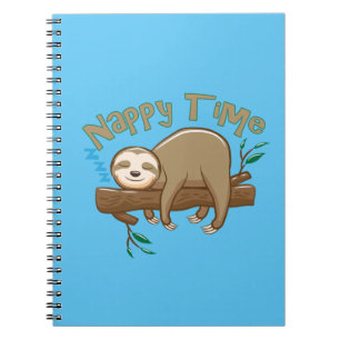 Super Delightful Baby Sloth Notebook