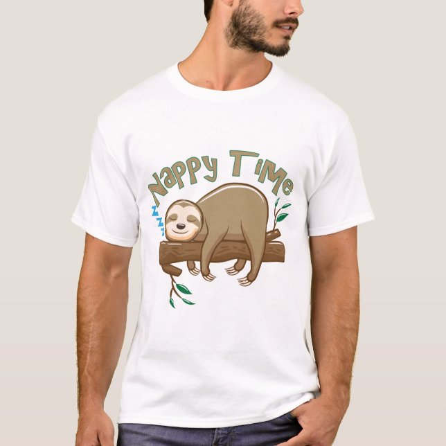 Super Delightful Baby Sloth T-Shirt (Front)