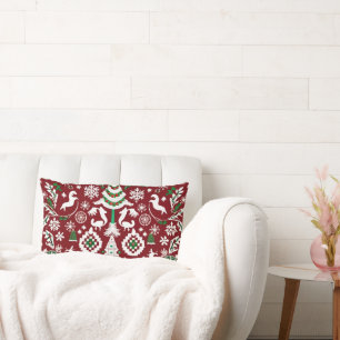Super Detailed Nordic Embroidered Throw Pillow
