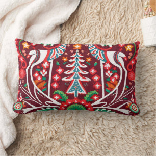 Super Detailed Nordic Embroidered Throw Pillow