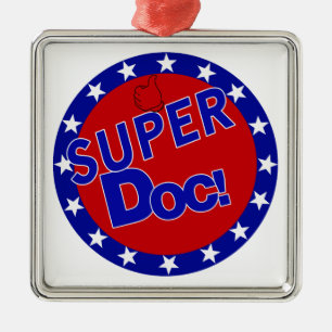 SUPER DOC THUMBS UP ENCOURAGEMENT METAL TREE DECORATION