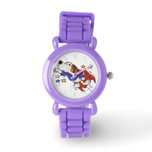 Super dog cartoon choose background colour watch