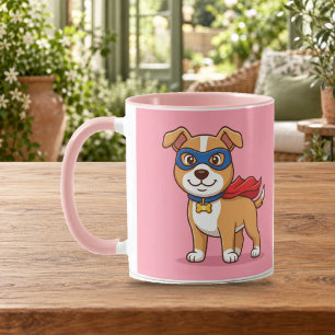 Super Dog Hero Pink Combo Mug
