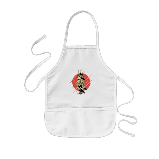 Super Dog Samurai Warrior Kids Apron (Front)