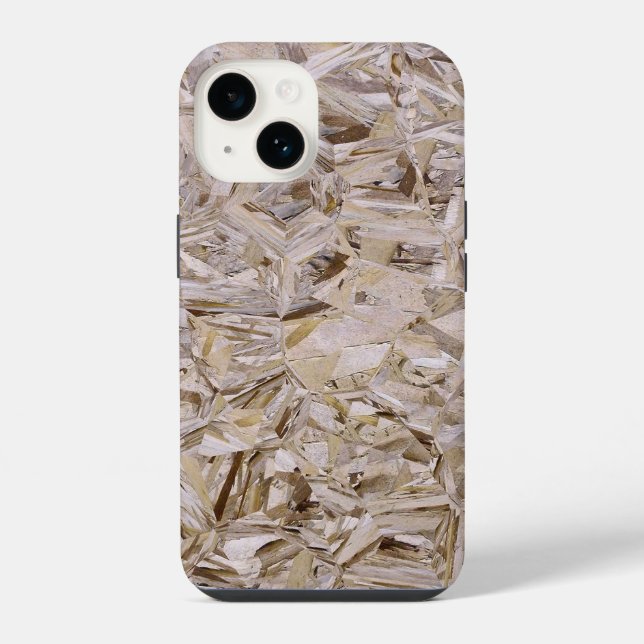 Super Duper Cool OSB Construction Plywood Print iPhone Case (Back)