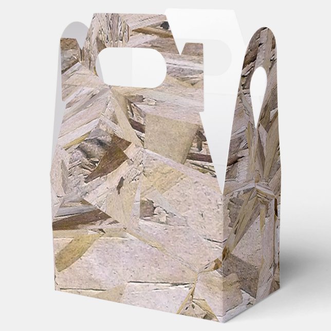 Super Duper Cool OSB Plywood Print Favour Box (Opened)