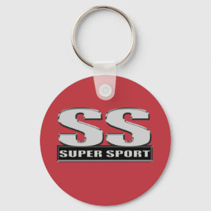 super duper sport red key ring