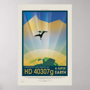 Super Earth Tour - Retro NASA Travel Poster