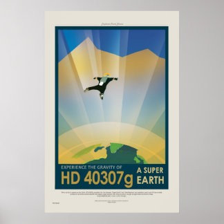 Super Earth Tour - Retro NASA Travel Poster