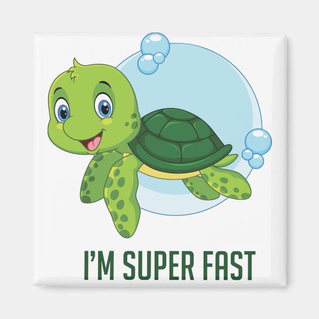 Super fast Turtle Magnet (Front)