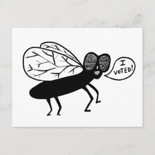 Super Fly says I VOTED! Postcard