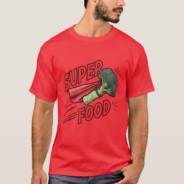 Super Food Broccoli Pun friends T-Shirt (Front)