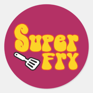 Super Fry (Funny Blaxploitation) Classic Round Sticker