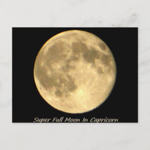 Super Full Moon In Capricorn II Postcard