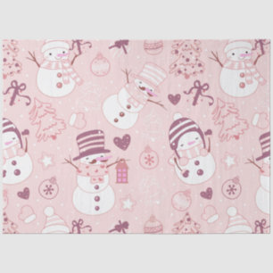 Super Fun and Modern Snowmen Christmas Tissue Paper