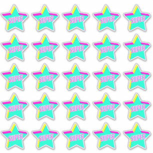 Super Fun Star Teacher Reward Comment Stickers