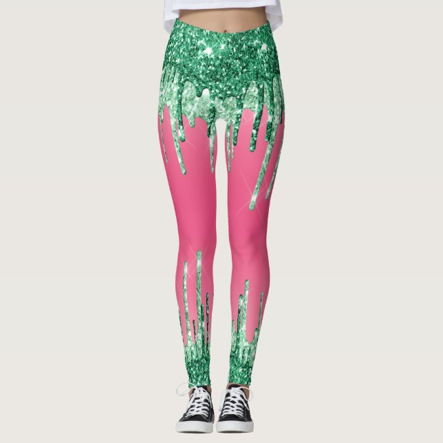 Super funny custom printed leggings (Front)