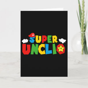 Super Gamer Uncle Funny Celebrate For Fathers Day Card