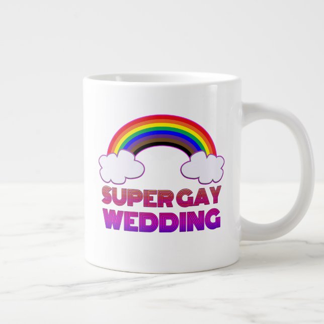 Super Gay Wedding Podcast Mug (Right-Handed) (Right)