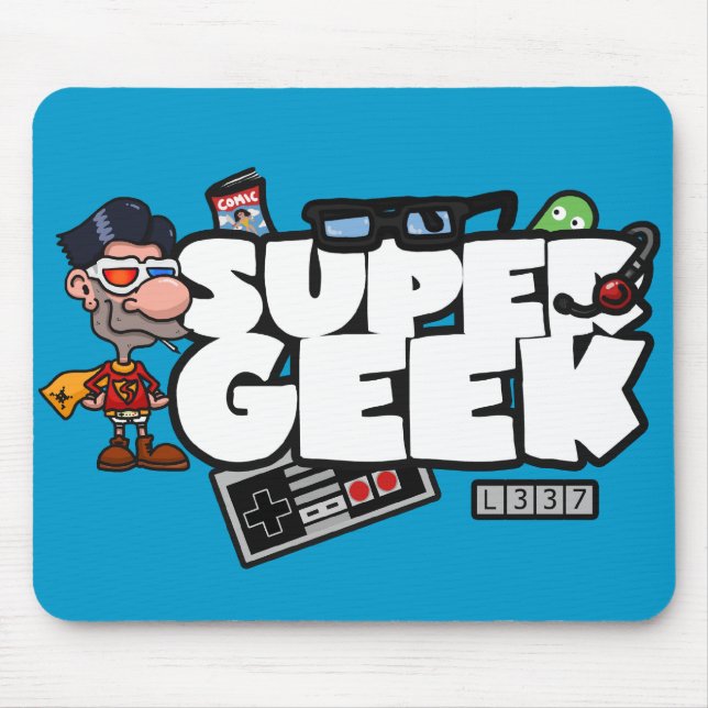 Super Geek Mouse Pad (Front)