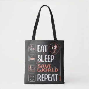 Super Geography Teacher Saves World Thank You Gift Tote Bag